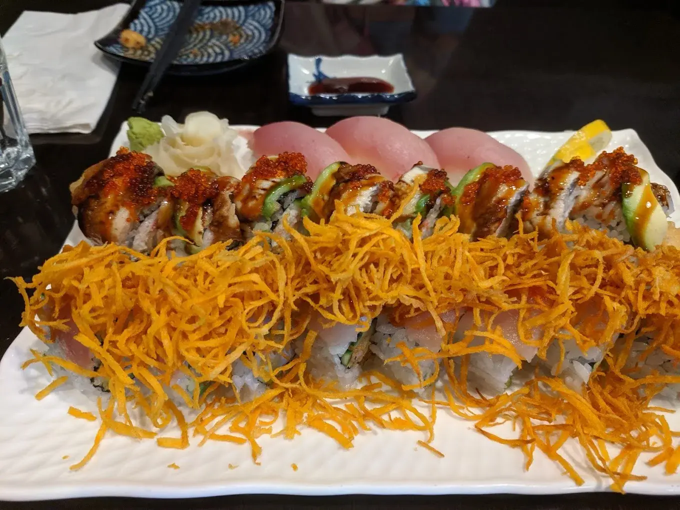 Loaded special rolls at Oak Bay Bon Sushi in Victoria