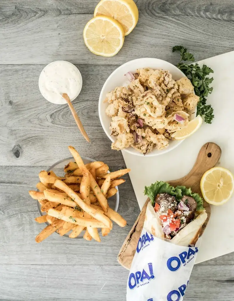 OPA of Greece gyros and calamari