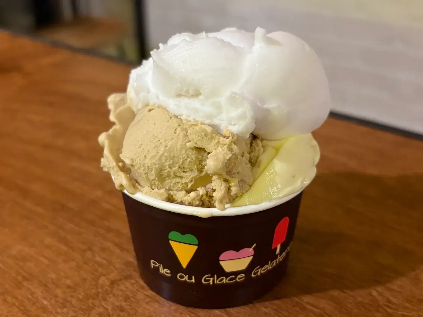 Gelato from Pile Ou Glace Gelateria Montreal
