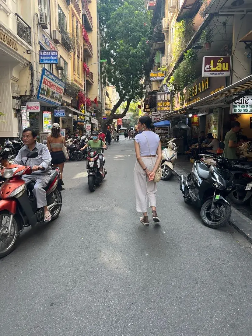 Deeva walking the beautiful streets of Hanoi, Vietnam