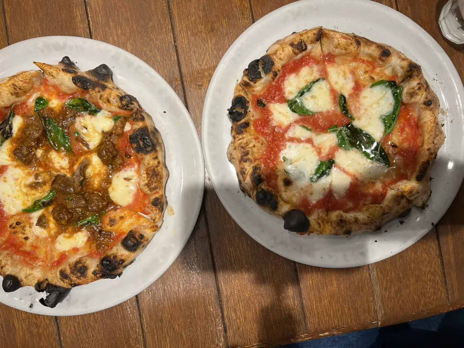 Ozaki Beef Pizza and Margherita Pizza from Savoy in Tokyo, Japan