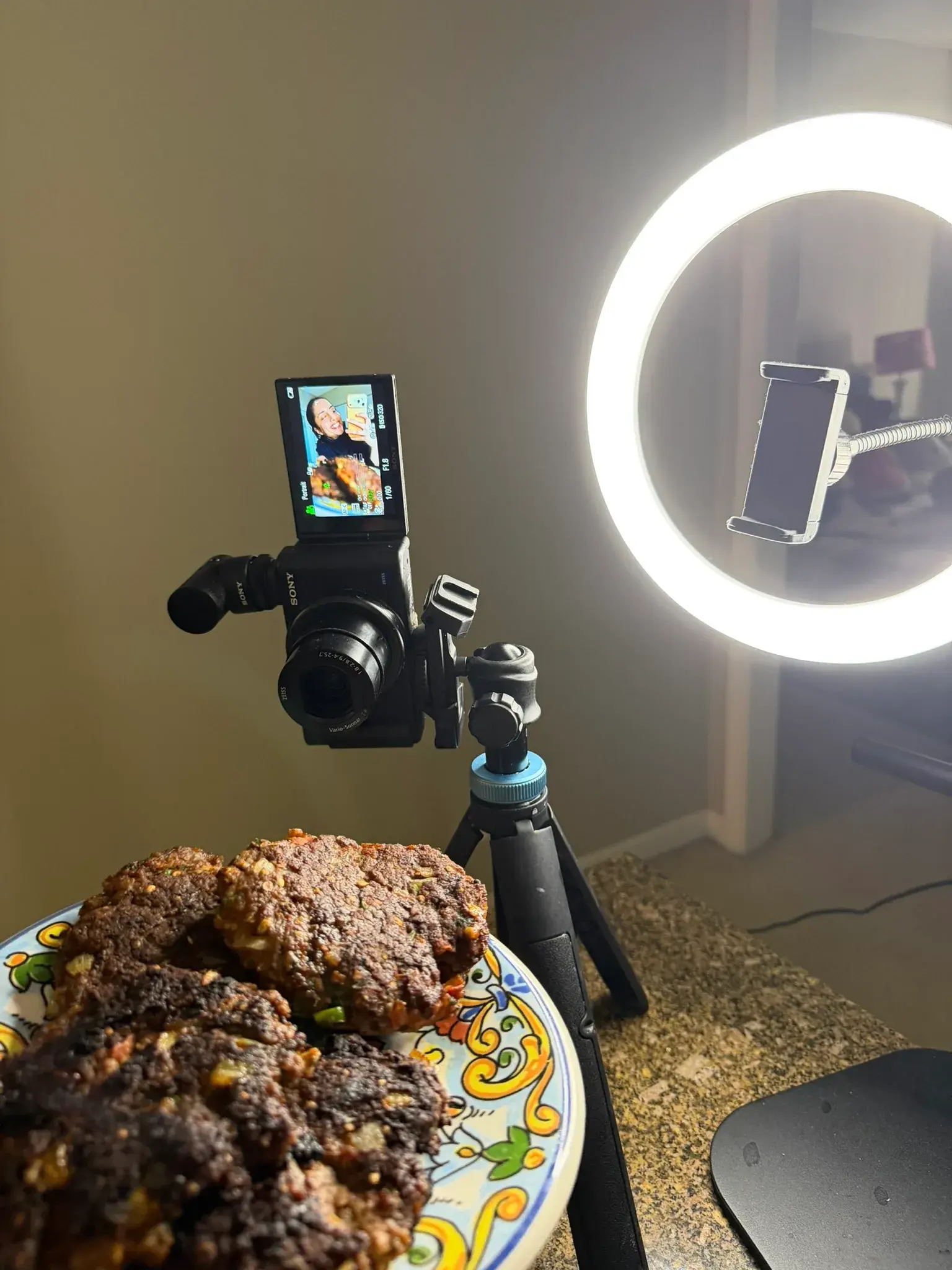 Chapli Kebab selfie