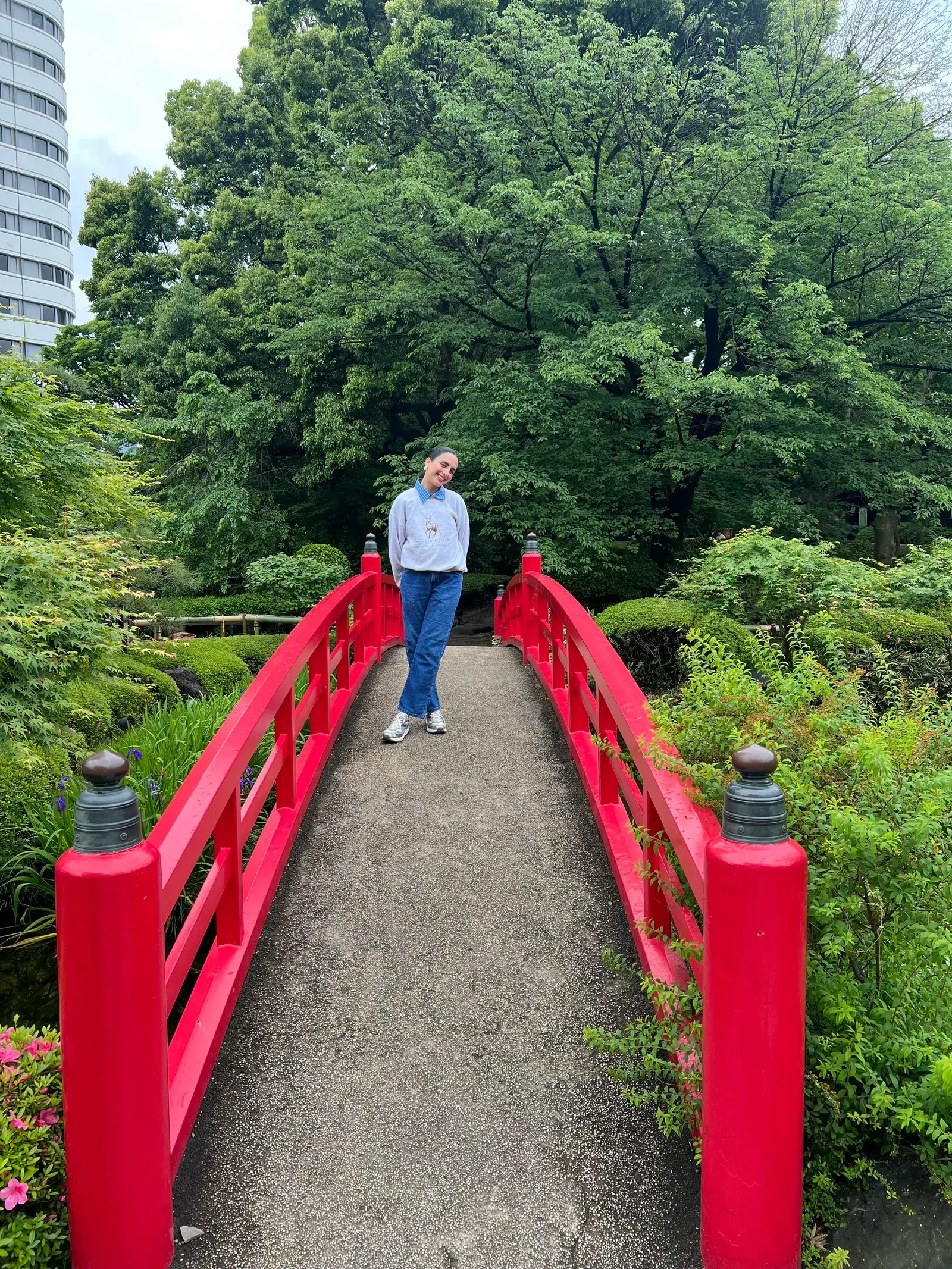 Beautiful bridge in the Hotel New Otani Japanese Garden