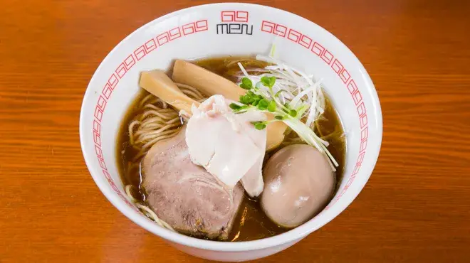A bowl of shoyu ramen from 69men in Koenji, Tokyo, Japan.