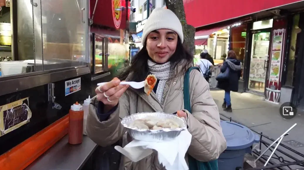 Deeva with Momos from Momo and Steak Garden