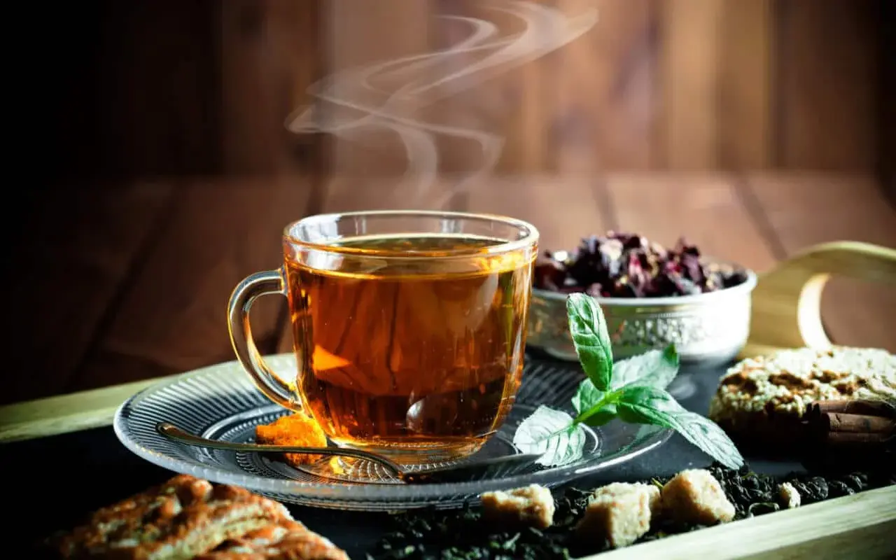 A cup of black tea